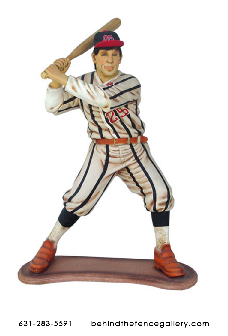 Baseball Player Statue - 3Ft. - Click Image to Close