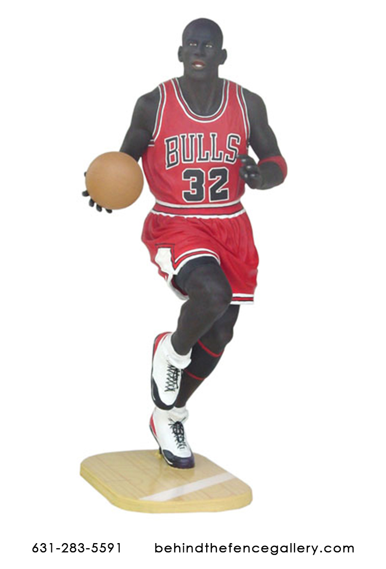 Basketball Player Statue - 6 ft - Click Image to Close