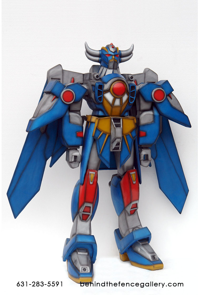 Blue Robot Statue - Click Image to Close