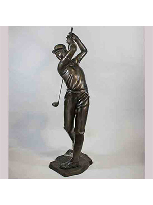Bronze Life Size Golfer