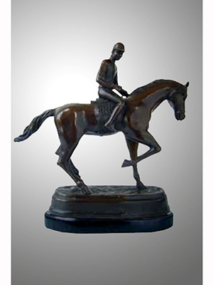 Bronze Horse with Jockey - Click Image to Close