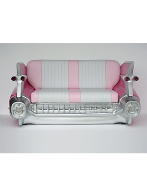 Cadillac Sofa Couch (Pink) - Click Image to Close