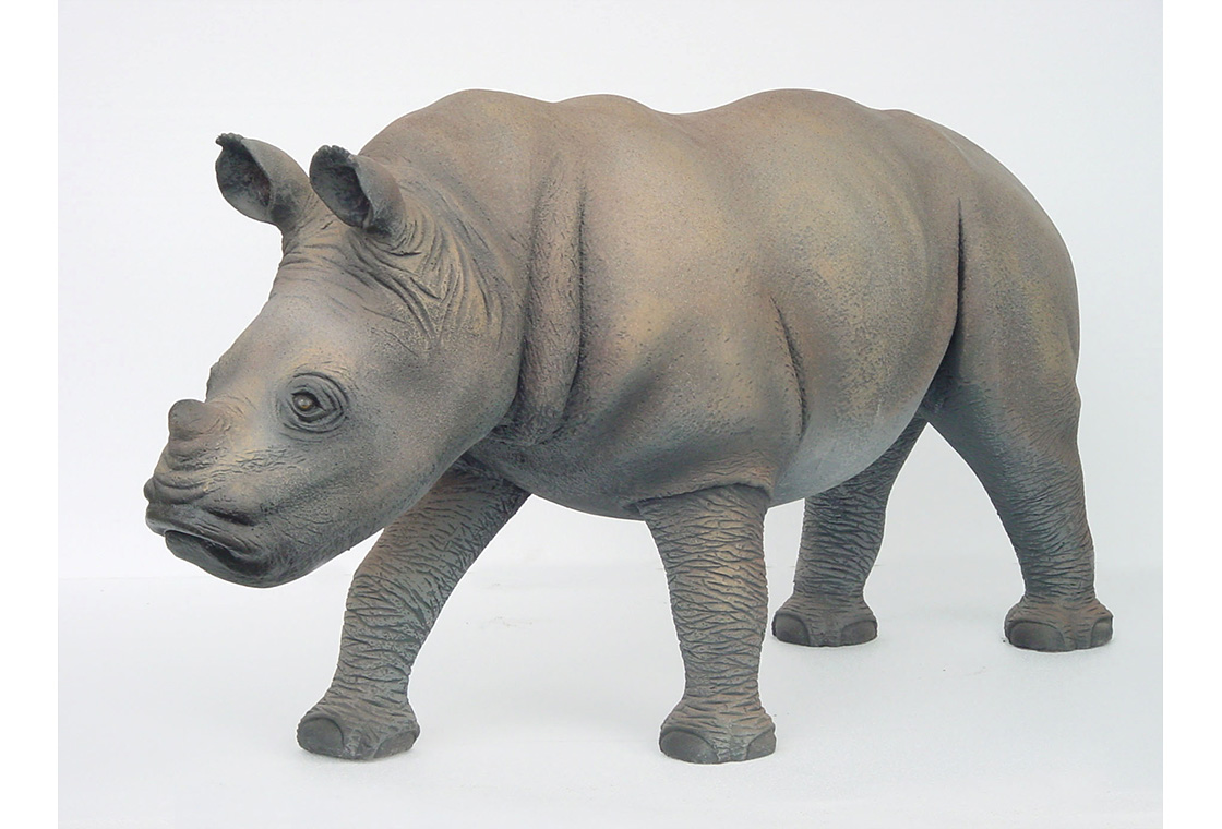 Baby Rhino Statue - Click Image to Close