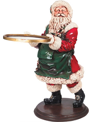 Plump Santa Waiter - Click Image to Close