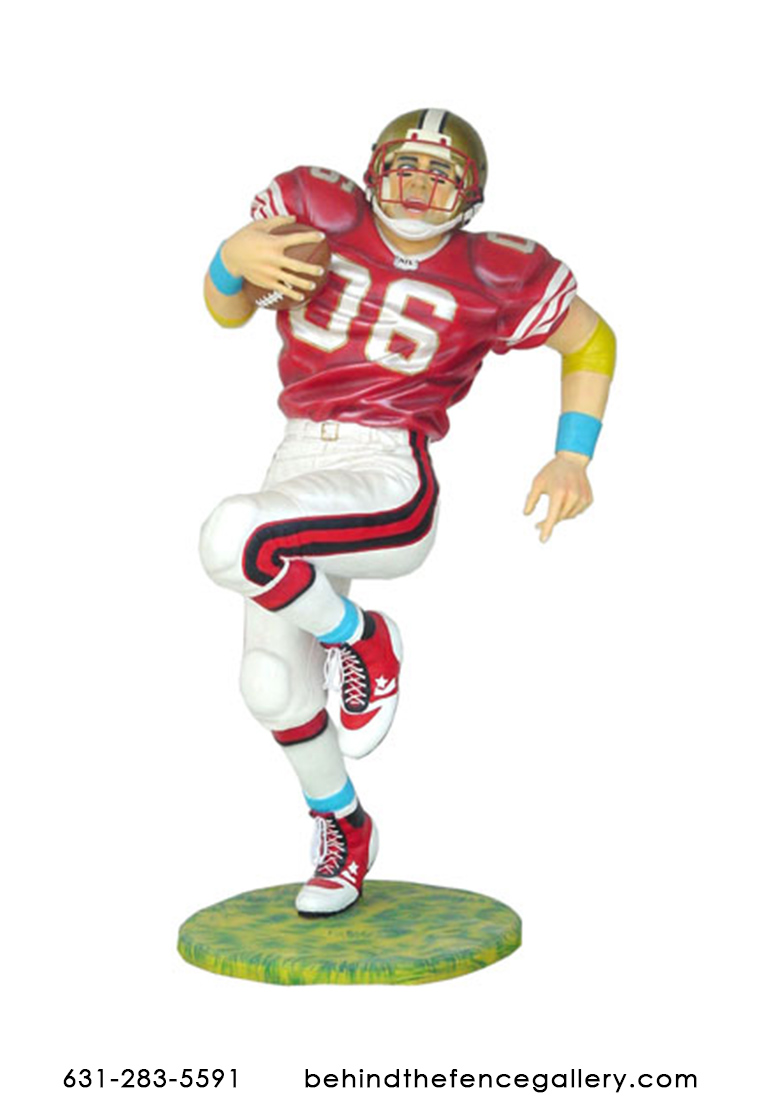 Football Player Statue - 6ft. - Click Image to Close