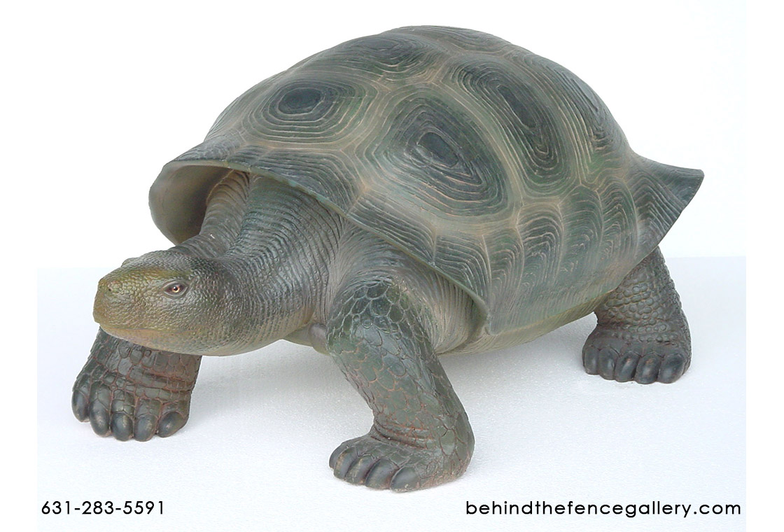 Green Turtle / Tortoise Statue - Click Image to Close