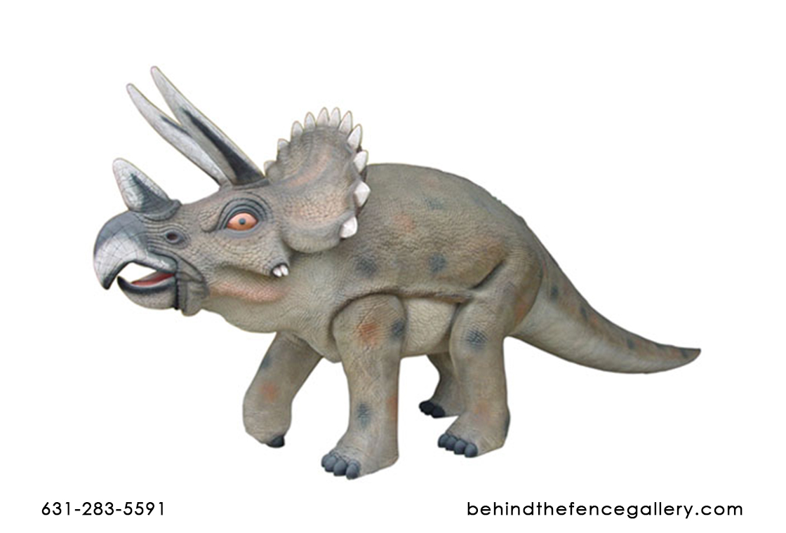 Triceratops Statue - 7 Ft. - Click Image to Close