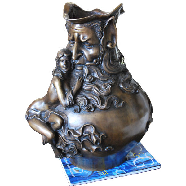 Bronze Mythology Vase - Click Image to Close