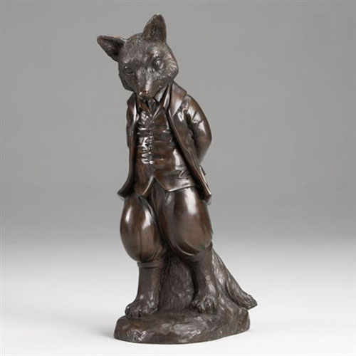 Bronze Mr. Fox - Click Image to Close
