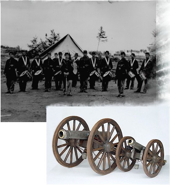 Cannon with Wagon Wheels