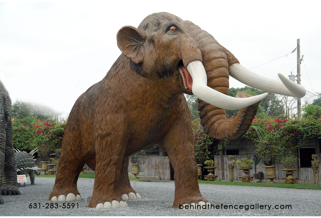 Life Size Mammoth Statue - Click Image to Close