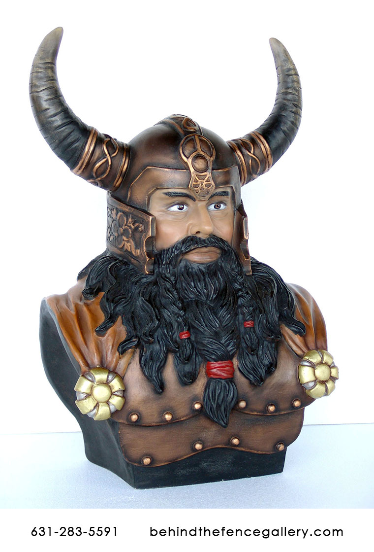 Male Viking Head Bust - Click Image to Close