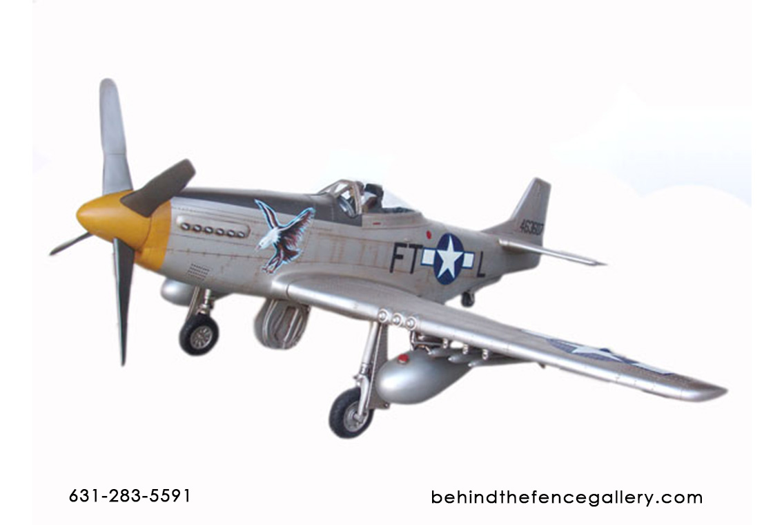 Mustang Model Airplane Replica - Click Image to Close
