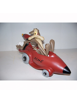 Wyle Coyote in a Rocket Car - Click Image to Close