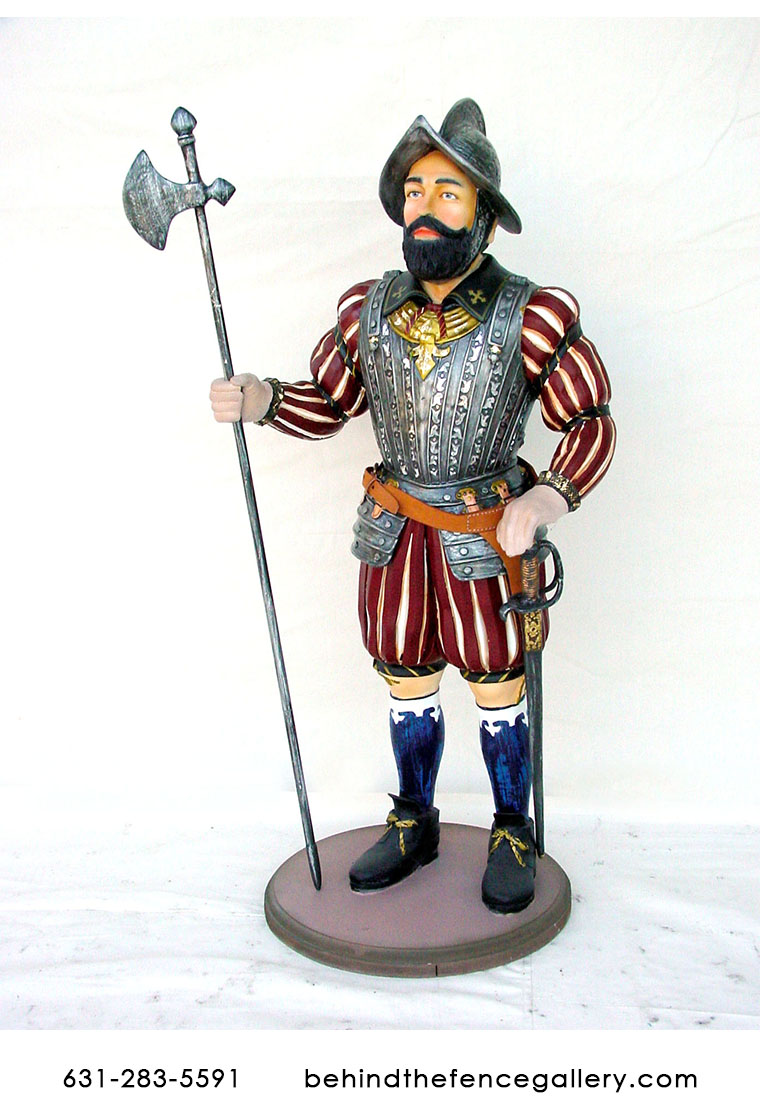 Spanish Knight Statue - Click Image to Close