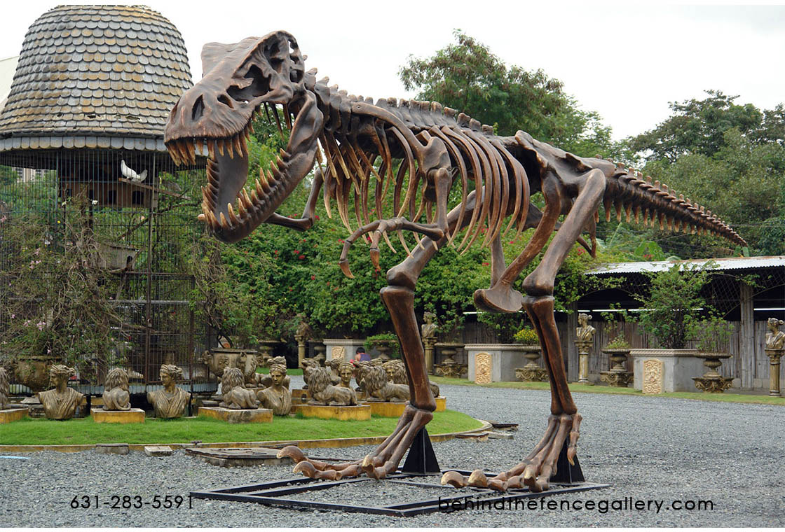 T-Rex Skeleton Statue - Click Image to Close