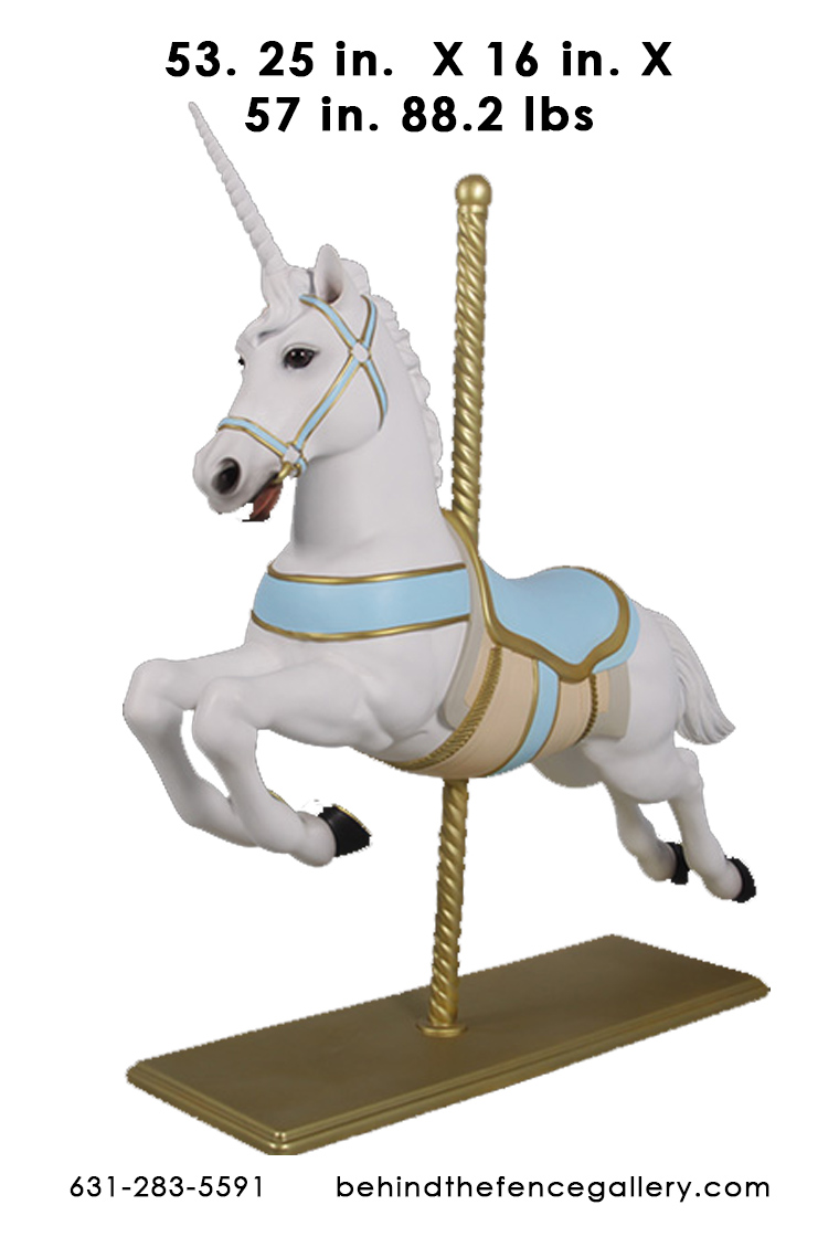 Unicorn Carousel Replica Statue