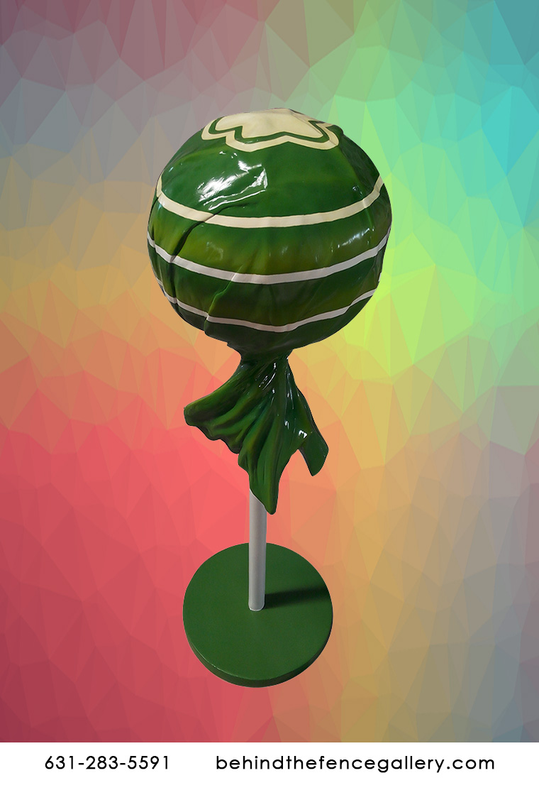 Green Wrapped Lollipop