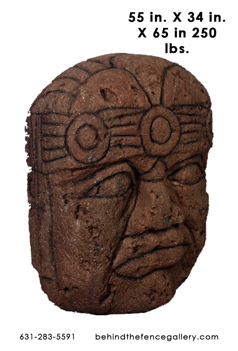 Grand Olmec Head Statue