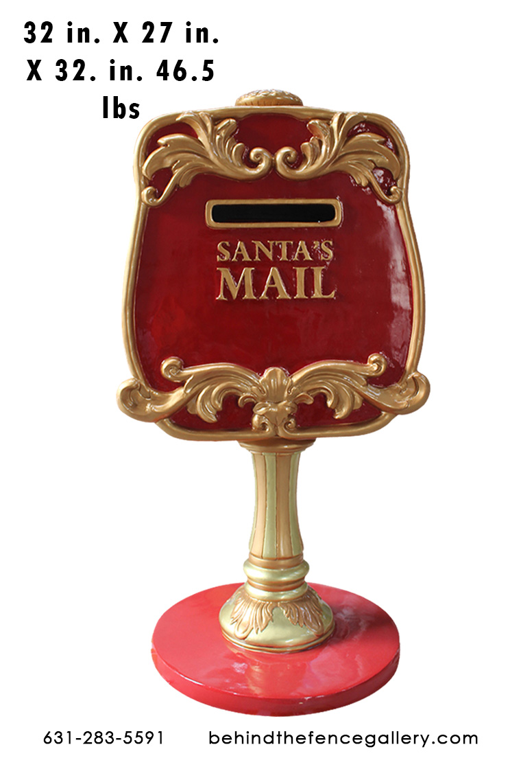 Santa's Mailbox (Red/Gold)