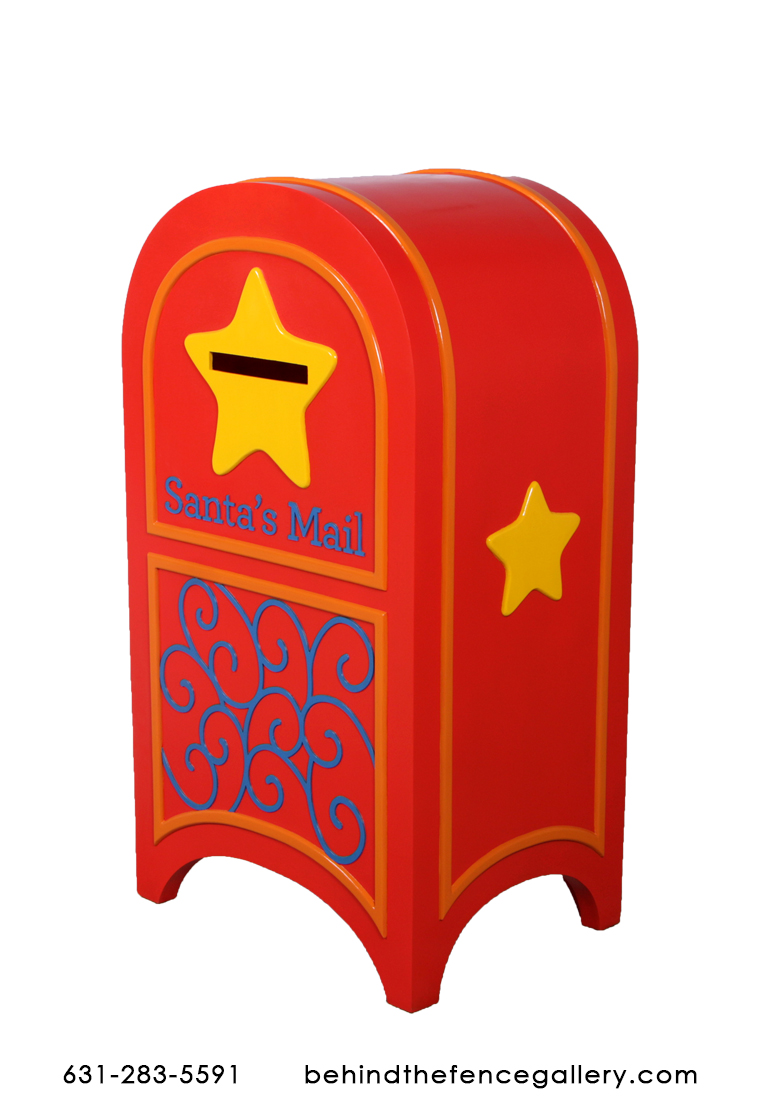 Large Red Christmas Mail Box