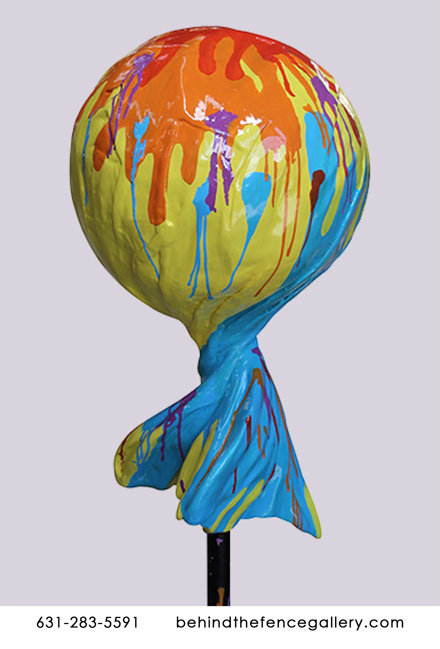 Pop Art Wrapped Lollipop Type 2 Splatter