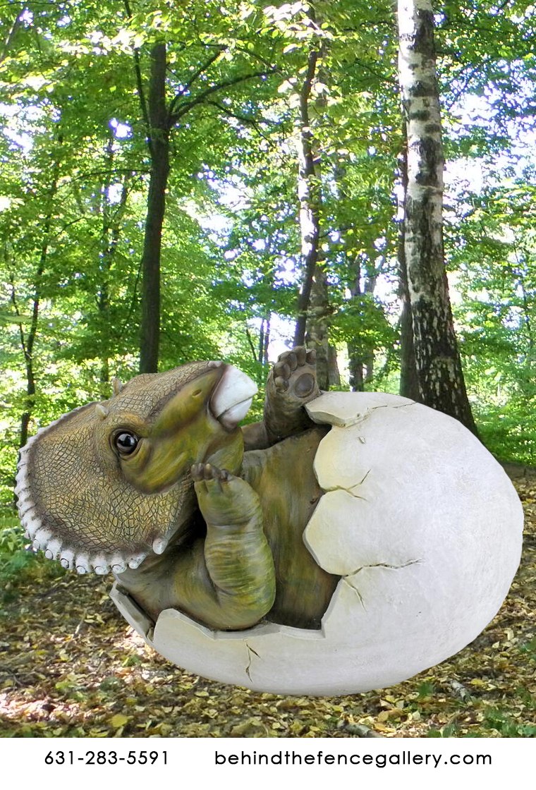 Baby Triceratops In Egg
