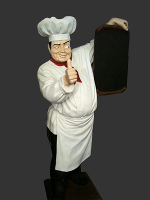 Pizza Chef with Menu Board 6 Ft.