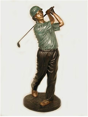 Bronze Golfer - Four - Click Image to Close