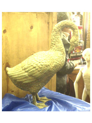 Bronze Goose Statue
