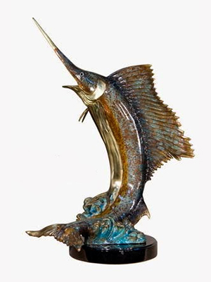 Bronze Swordfish Statue 3