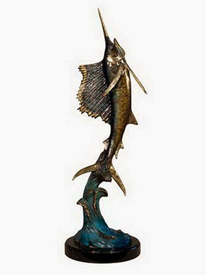 NEW Bronze Swordfish Statue