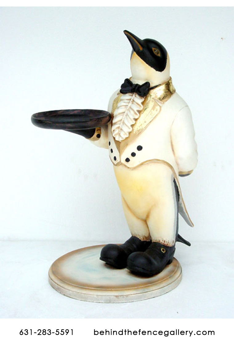Penguin Butler Statue - Click Image to Close