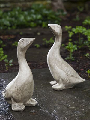 Goose Bird Statue Cast Stone Statue Garden Sculpture