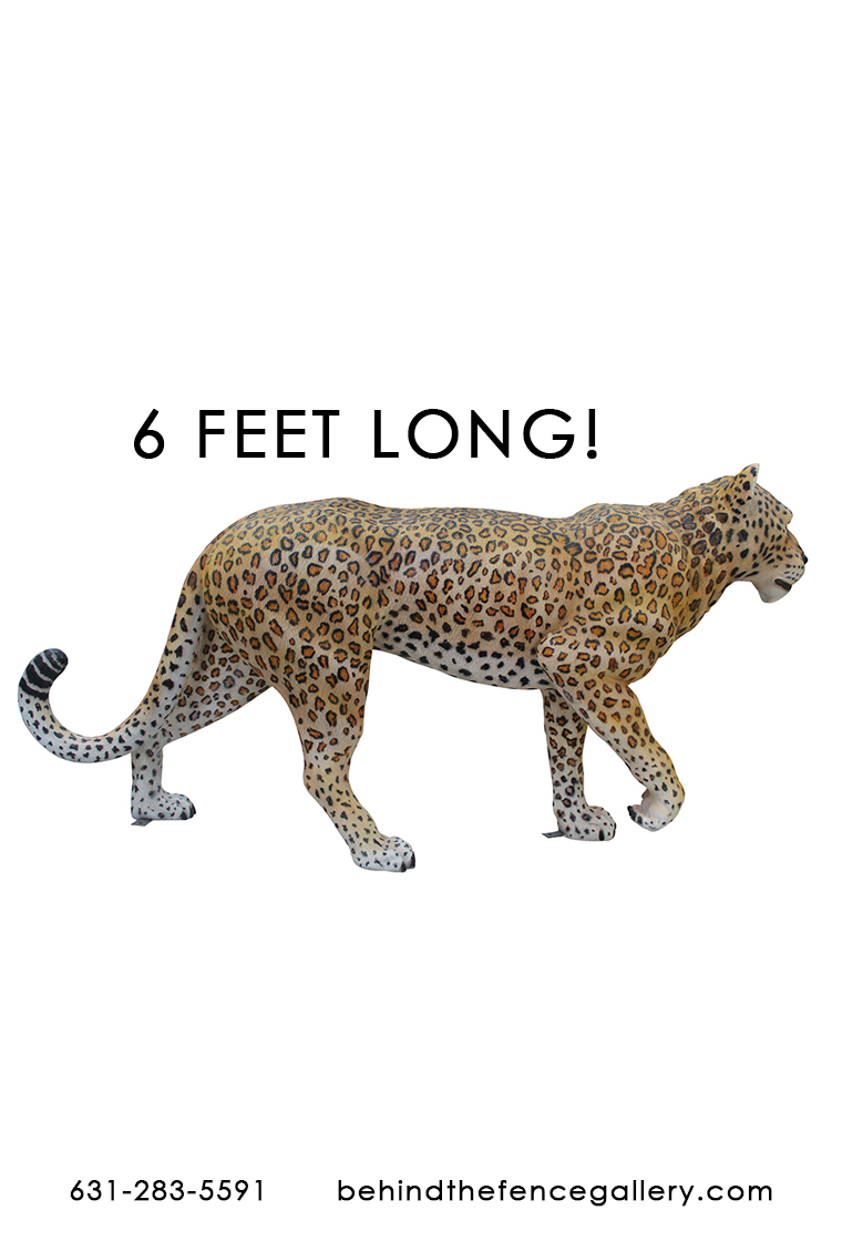 Leopard Statue Life Size Prop