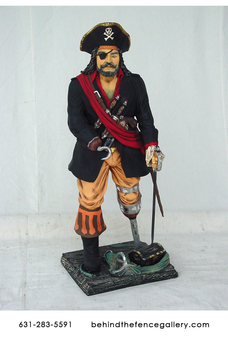 Pirate Captain Statue - 3ft.