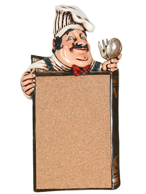 Chef Cork Pinboard