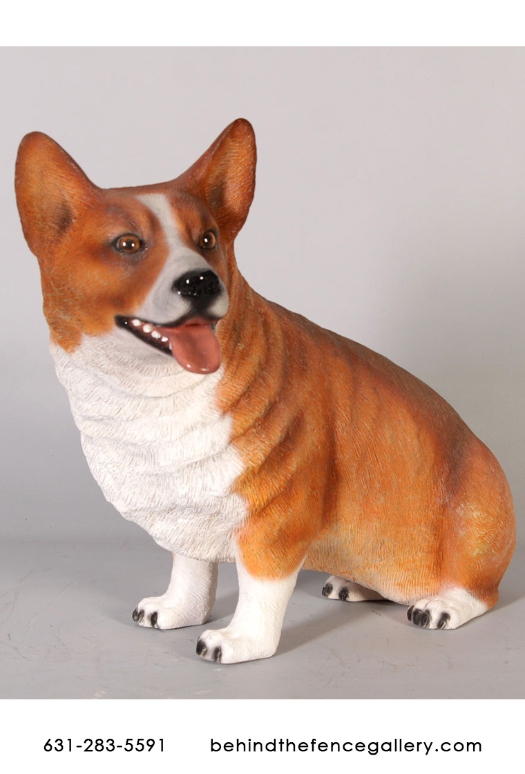 Corgi Dog Sculpture Sitting