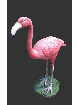 Cast Iron Flamingo 1ft.