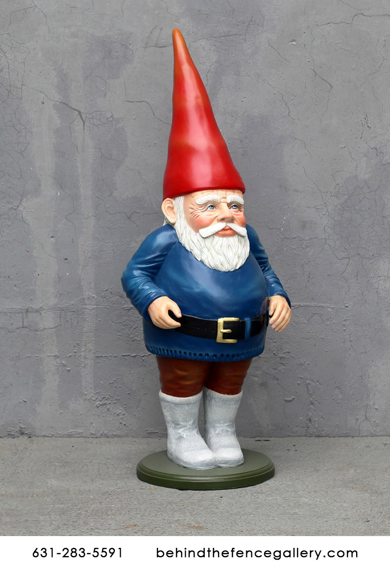 Standing Male Gnome Statue - 4ft