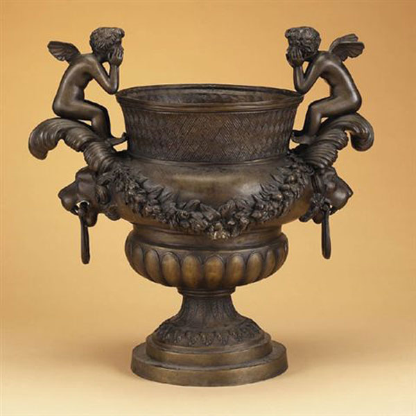 Bronze Urn with Cupids