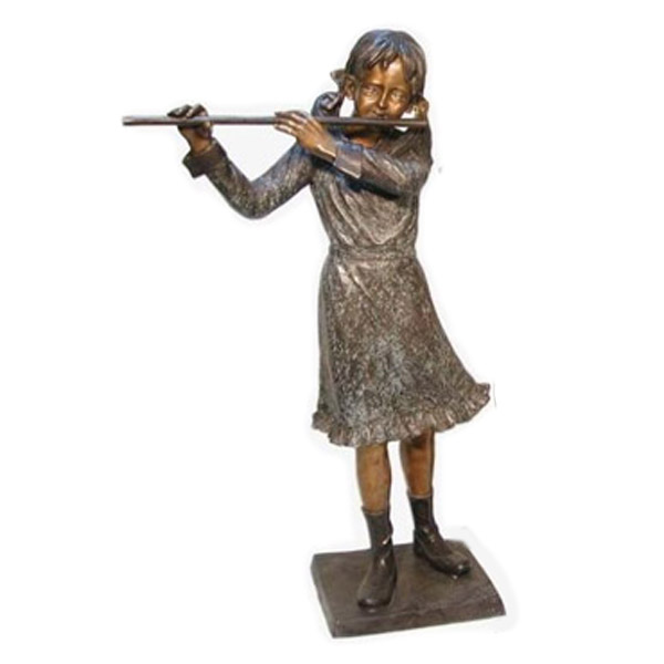 Bronze Girl with Flute