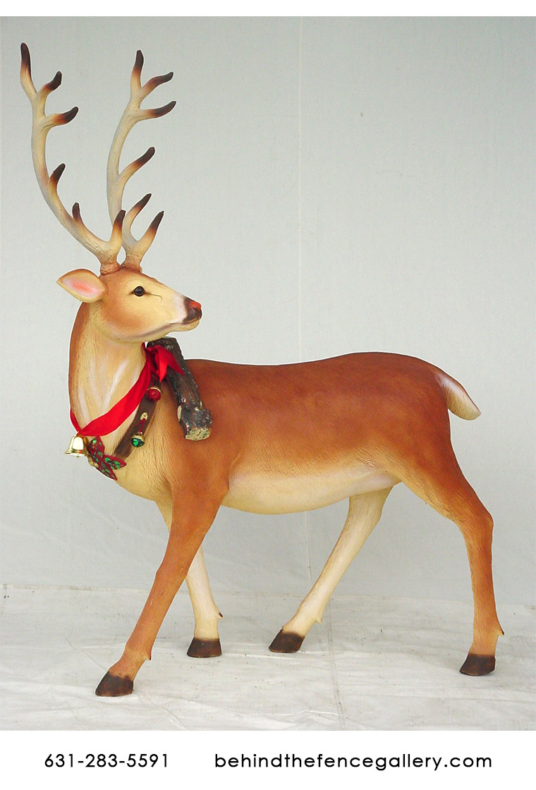 Reindeer Long Horn Statue