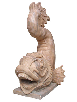 Marble Sculpture of Fish