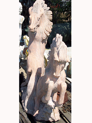 Marble Pink Horses