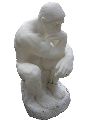 " The Thinker " Marble Statue by Auguste Rodin
