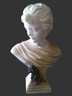 Bust of Woman With Leaf