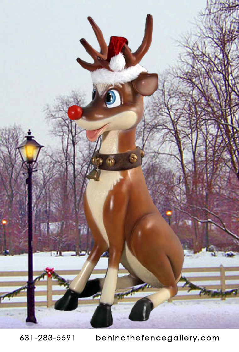 Funny Reindeer with Non Light Up Nose