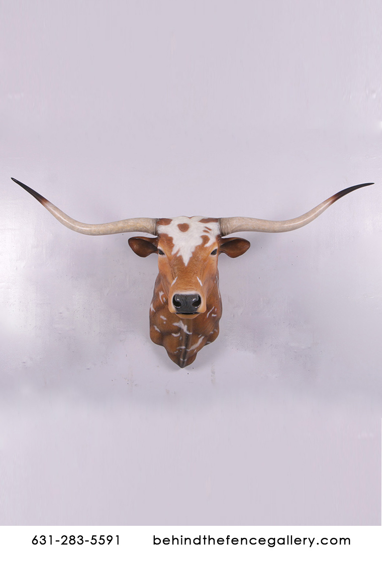 Bull Head Texas Long Horn Faux Trophy Head