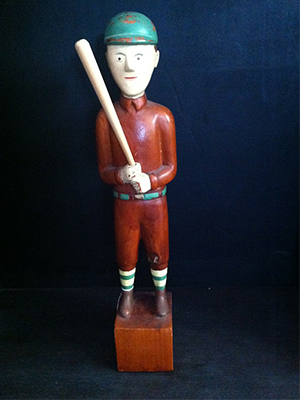 Wooden Baseball Player